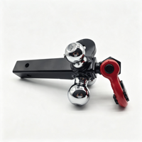 Nouveau YIKUN Tri-Ball, support de fixation rotatif à 360 degrés, noir mat, pour anneaux en D de 1-7/8, 2 et 2-5/16 pouces, crochet de préhension, capacité 10000 LBS, robuste
