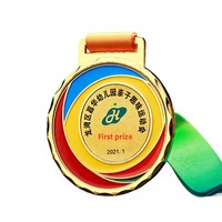 Médailles personnalisées sur mesure, conception gratuite, médailles de Chine pour la Journée sportive des maternelles, compétitions de football et de basketball, médailles d'or de champion, plaques d'honneur