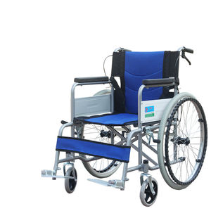 كرسي متحرك خفيف الوزن من الفولاذ مقاس 24 بوصة لمرضى الشلل الدماغي بسعر رخيص، مع مقعد ناعم، وملحق للمستخدمين من ذوي الإعاقة ذوي العجلات الكبيرة بعد الكسور - Product Image 1
