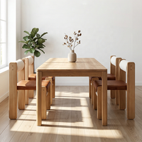 Chaise de designer nordique moderne en bois massif, chaise de salle à manger rétro avec dossier en corde et assise en cuir souple pour la maison et le café