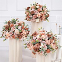 Boule de fleurs artificielles FL-813 Rose d'automne pour centres de table de mariage, décorations de table de mariage pour Pâques et Noël