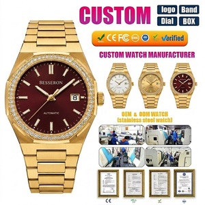 Montre automatique de sport de luxe pour homme, bracelet en acier personnalisé OEM du fabricant d'origine, montre élégante à marque privée pour homme - Product Image 1
