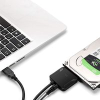 Super Speed USB 3,0 a 2,5 "3,5'' HDD SSD Cable adaptador de disco duro con indicador LED