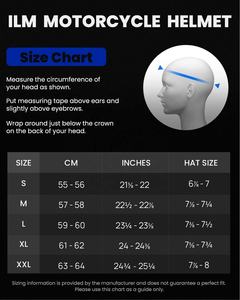 Nueva llegada ILM cascos de motocicleta revolución tecnológica cara completa modelo MF510 - Product Image 6