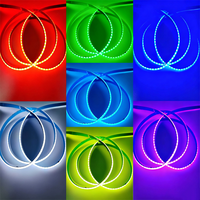 Bande LED COB RGB 810 LED/m 12V 14W/M, CRI élevé Ra90, ruban lumineux flexible, PCB 10MM découpable pour salle de jeu, rétroéclairage TV