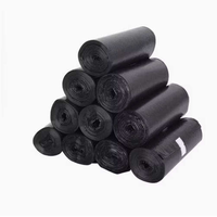 Sacs poubelles en plastique HDPE recyclé imprimés en couleurs et tailles personnalisées, thermoscellables, à ouverture plate, en rouleau, emballés en carton, jetables