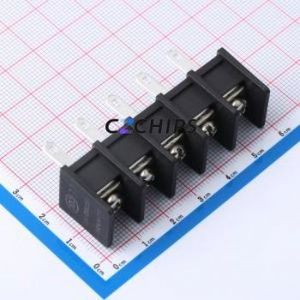 DBT30H-11.0-5P-BK-P Barrier Terminal Block Through hole Component (THT),P=11mm Connector 11mm 30A 300V - Product Image 1