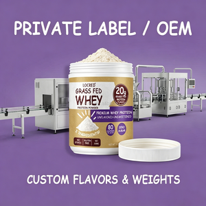 Poudre de Protéine de Lactosérum Issu de Bovins Élevés en Pâturage 460g, Mélange d'Isolat et de Concentré de Lactosérum Non Sucré, Supplément pour le Développement Musculaire, Marque Privée OEM - Product Image 1