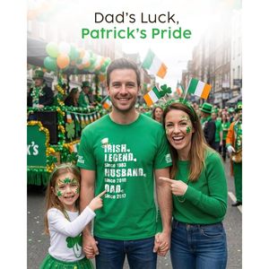 T-shirt personnalisé avec légende irlandaise pour hommes, en jersey de coton, à manches courtes, design personnalisé pour la Saint-Patrick - Product Image 5