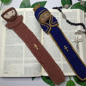 Marcapáginas de algodón hecho a mano <span class=keywords><strong>libro</strong></span> de ganchillo marca <span class=keywords><strong>Amigurumi</strong></span> Natividad marcapáginas - Product Image 6