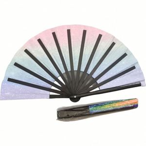 Abanico Plegable de Plástico de 13 Pulgadas con Impresión Personalizada, Abanico de Mano Económico para el Orgullo Gay, Festivales y Fiestas LGBT - Product Image 3