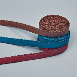 27 Colores en Stock, Banda Elástica Floral de 1.2cm, Borde Texturizado Colorido, Forro Polar de Doble Cara, Tirantes de Sujetador Antideslizantes - Product Image 2