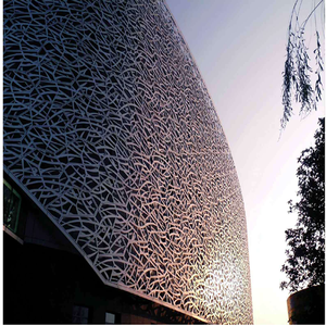 Renovation de murs extérieurs, placage en aluminium sculpté, renovation de façade de bâtiment, panneau en aluminium - Product Image 1