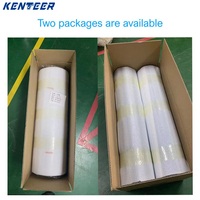 Film DTF UV Kenteer Premium Transparent Blanc Souple A et B pour Transfert à Froid, Rouleau de 30cm x 60cm pour Imprimante DTF UV