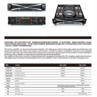 Amplificateur de puissance KFKD Audio TD Class 2U 1300W * Amplificateur de puissance pur à 4 canaux Niveau TD Performance Bass