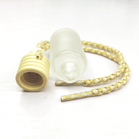 Bouteille tubulaire mate personnalisée en verre dépoli transparent avec bouchon à vis pour diffuseur de parfum de voiture