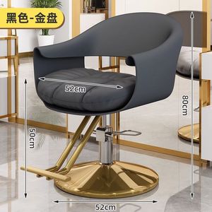 Silla de Salón Conris Durable Gold Lift Rotation con Asiento de Cuero, Doble Reposapiés, Estilo Moderno para Estilistas, Barberías, Spas y Gimnasios - Product Image 5