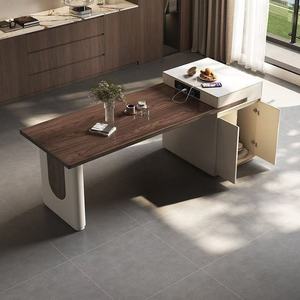 Hongxiang Extendable Solid Wood Dining Table Rectangle Box-frame Structure For Dining Room - Product Image 2