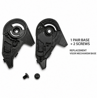 Base de Repuesto para Mecanismo de Visera de Casco SHAFT 562, Par con Tornillos
