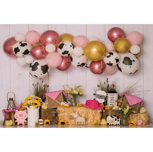 Selamat Ulang Tahun & pesta wisuda latar belakang balon kue spanduk meja untuk bayi laki-laki & perempuan penutup latar belakang Ramadan - Product Image 5