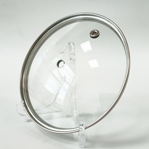 Couvercle en verre trempé pour casseroles Casseroles Couvercle en verre de <span class=keywords><strong>couleur</strong></span> grise trempé de type G rond - Product Image 5