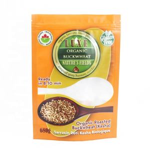 Impresión personalizada resellable comida alforfón embalaje plástico Ziplock soporte superior bolsa ventana para leche comida para mascotas a prueba <span class=keywords><strong>de</strong></span> humedad - Product Image 2