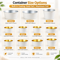 Bol à salade en papier kraft blanc avec couvercle pour la restauration, emballage alimentaire à emporter, conteneur en papier biodégradable de qualité alimentaire
