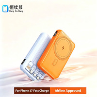 Nouvelle Banque d'alimentation portable magnétique sans fil Type-C 10000 mAh à charge rapide PD 22,5 W pour extérieur, compatible iPhone 17, modèle OEM tendance 2026