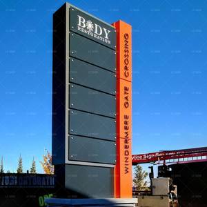 Nuovo stile di pubblicità esterna pilone segno in piedi torre guida cartello Wayfinding direzionale pilone segno - Product Image 4