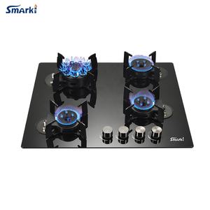 Nouvelle <span class=keywords><strong>arrivée</strong></span> pliante 4 brûleurs verre trempé top cuisine cuisinière à <span class=keywords><strong>gaz</strong></span> plaque de cuisson - Product Image 5