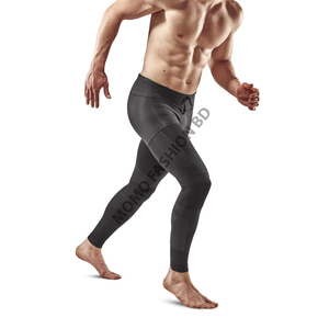 Leggings légers et respirants en Spandex/Polyester pour hommes, longueur cheville, taille élastique, toutes saisons, sport et fitness - Product Image 6