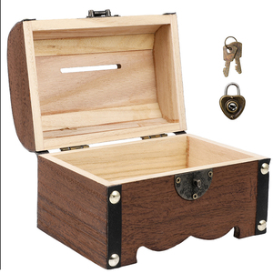 Alcancía <span class=keywords><strong>de</strong></span> Madera Maciza Pequeña Vintage, Hecha a Mano y Personalizada, <span class=keywords><strong>Caja</strong></span> <span class=keywords><strong>de</strong></span> Madera para Guardar Dinero, Decoración del Hogar - Product Image 2