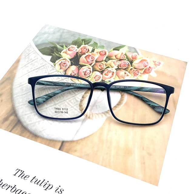 VisualMate Stylish Square Prescription Eyeglass TR90 Spectacle Eyewear Optical Glasses Frames