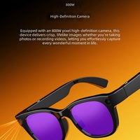 Lunettes Intelligentes Transfrontalières E06 8MP : Prise de Photos et Vidéos en Mode Paysage et Portrait, Appels Vocaux, Reconnaissance d'Objets par IA