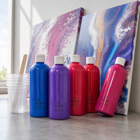 Peinture acrylique 500 ml pour enfants et adultes, fournitures d'art de studio, peinture non toxique pour les cours de peinture artisanale