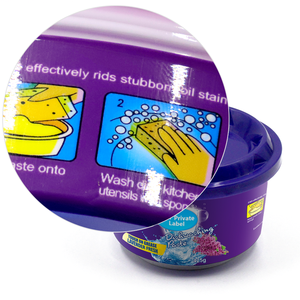 Pâte à vaisselle solide de meilleure qualité prix d'usine vaisselle de lavage à la main avec détergent de cuisine jetable de marque privée - Product Image 4