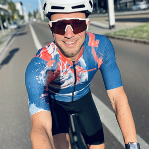 <span class=keywords><strong>Maillot</strong></span> de cyclisme Darevie Factory respirant anti-UV style dragon à manches courtes unisexe - Product Image 3