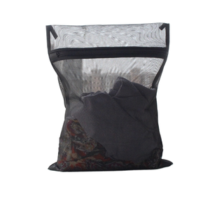 Heavy Duty Mesh Laundry <b>Bag</b> with Zipper for Factories <b>College</b> Dorms Travel Apartments Made of Durable Polyester - Product Image 1