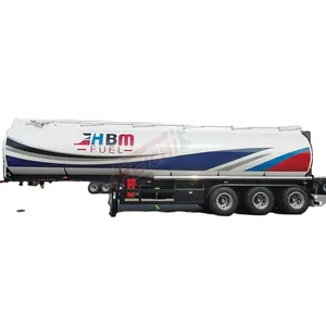 Tri-Axle lega di alluminio 42000 litri/6 scomparti Diesel Palm Fuel Tanker Oil Tank semirimorchio in vendita