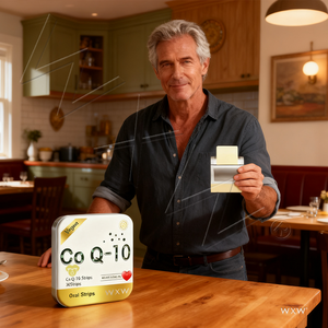 Tiras de Suplemento Dietético CoQ-10 Especialmente Diseñadas para Mejorar la Función Cardíaca, Tiras Antienvejecimiento para Proteger y Apoyar el Corazón - Product Image 4