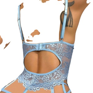 Conjunto de Lencería y Bodycon de Una Pieza con Encaje Transparente y Ajuste Delgado para Mujer 2025 - Product Image 3