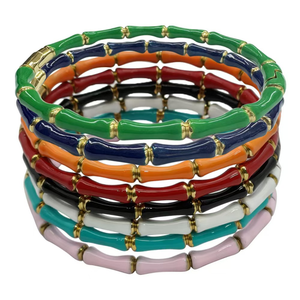 बांस का तेल ड्रिपिंग स्टेनलेस स्टील स्क्रूड्राइवर ब्रेसलेट ब्रेसलेट महिलाओं के जिरकॉन पर्यावरण अनुकूल चूड़ियां सोना/चांदी/गुलाब सोना/चांदी/गुलाब सोना प्लेटेड माइक्रो - Product Image 2