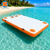 Plateforme flottante gonflable durable et antidérapante pour bateaux, yachts et jeux aquatiques