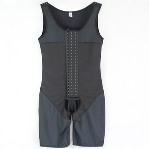 Body sculptant complet pour <span class=keywords><strong>homme</strong></span>, gaine de taille, combinaison intégrale pour <span class=keywords><strong>homme</strong></span>, S-6XL, entrejambe ouvert, corset amincissant, vêtement de compression, body sculptant pour <span class=keywords><strong>homme</strong></span> - Product Image 4