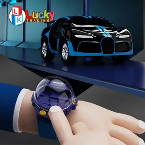 迷你手表遥控汽车2023新趋势手表遥控汽车玩具2.4千兆赫可爱手腕迷你手表遥控儿童合金汽车