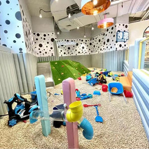 Équipement de terrain de jeu intérieur pour parc d'attractions Ensembles de jeux souples avec bac à sable pour enfants - Product Image 1