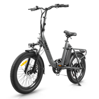 Vélo pliant CMACEWHEEL 20 pouces à pneus larges, moteur brushless 500W, batterie lithium 48V, 7 vitesses, suspension avant en alliage d'aluminium