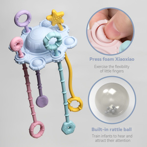Éclaircissement de bébé explosif éducation précoce bébé puzzle hochet hochet hochet jouet peut être grignoté et pressé - Product Image 4