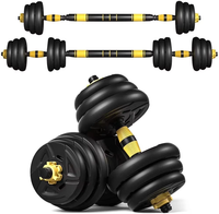 Ensembles d'haltères et de barres, équipement de musculation, exercice à domicile, personnalisable, 5 kg, 10 kg, 20 kg, 30 kg, 40 kg, poids réglable rapidement et portable