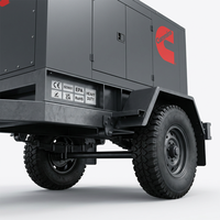 Groupe électrogène diesel Cummins 50 kW/62,5 kVA à démarrage automatique, sur remorque, silencieux, diverses sorties AC 380/400, ATS, prix abordable, triphasé
